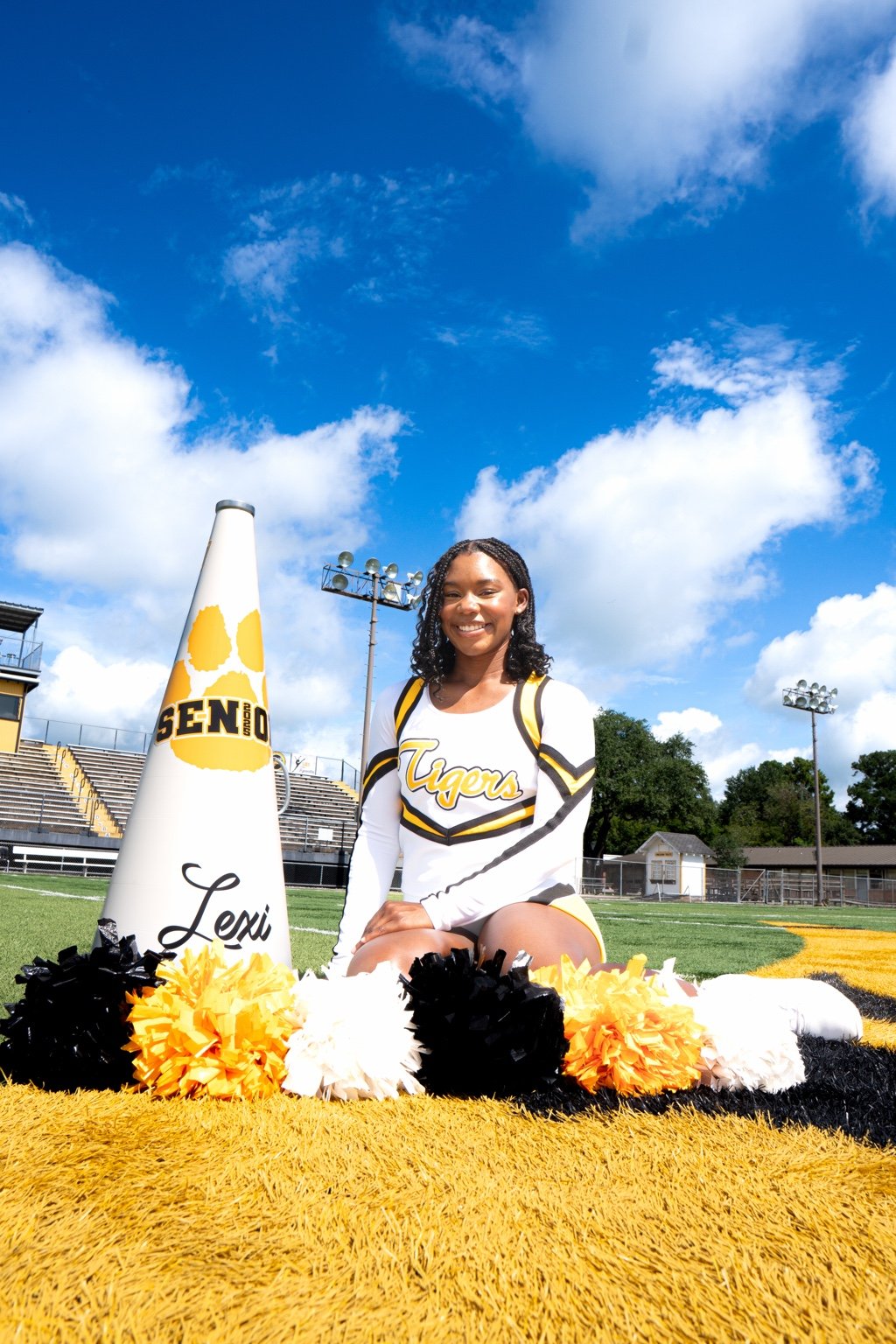 Senior cheer portrait